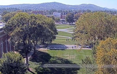 Camera footage of the Green