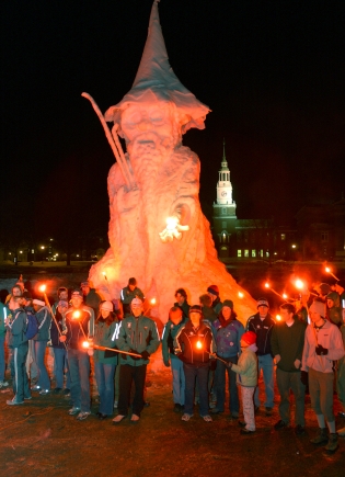 2003 merlin sculpture