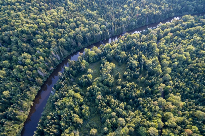 Aerial view of 2nd college grant land