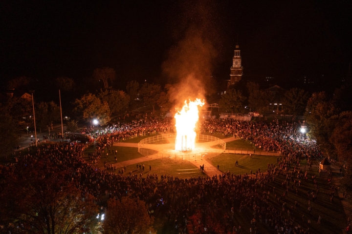 Homecoming bonfire