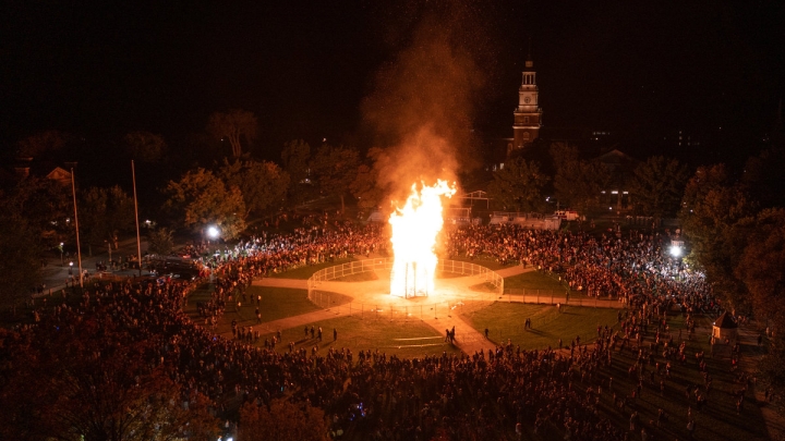 Homecoming bonfire