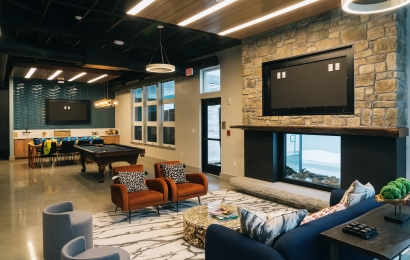 the lounge of Juniper housing