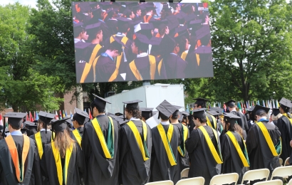 Commencement graduates at Dartmouth College