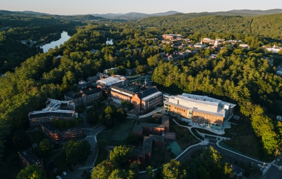 Dartmouth's West End from the sky