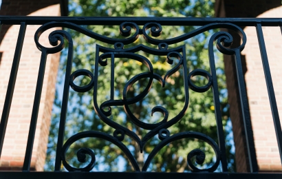 Wrought iron fence