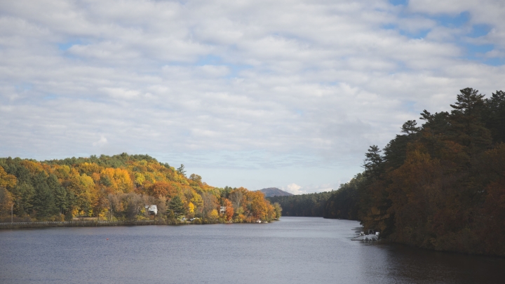 Connecticut River during fall 