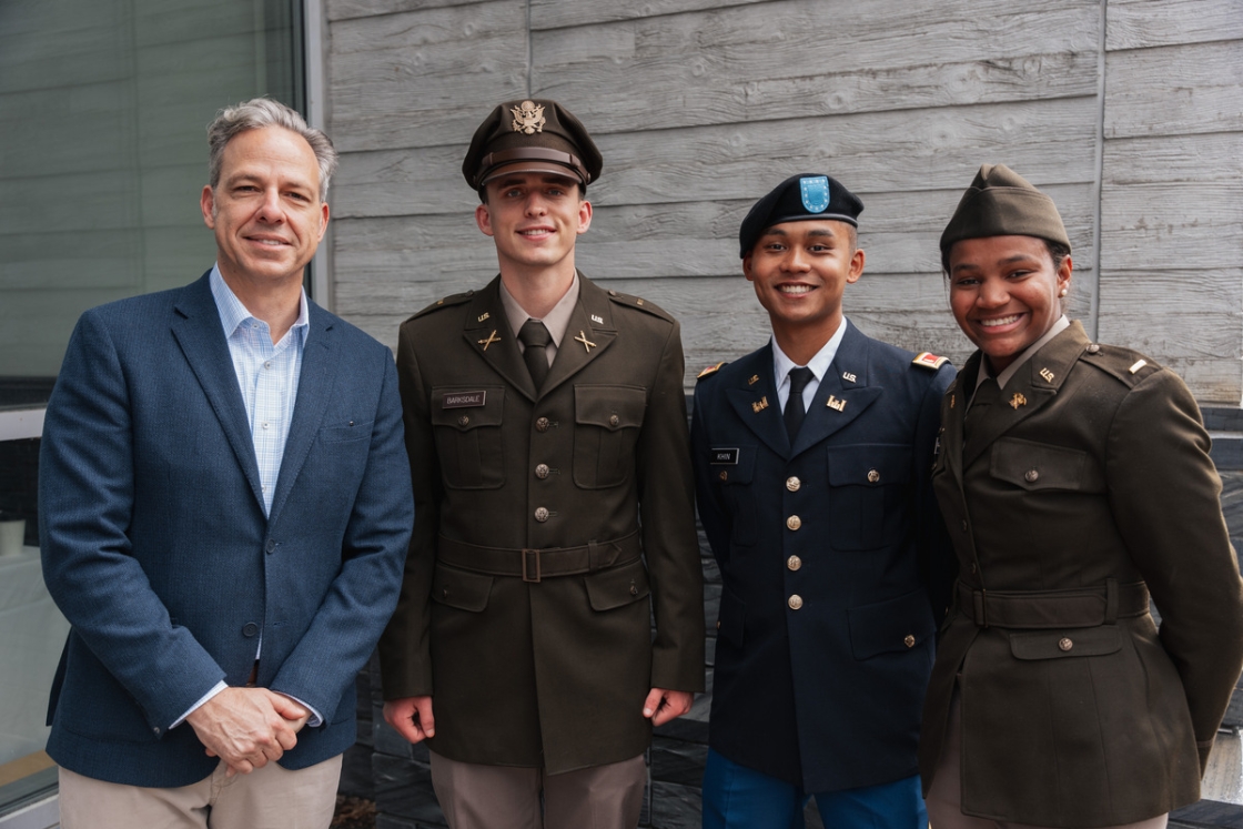 Jake Tapper, John Barksdale, Zahn Khin, and Karina Mitchell