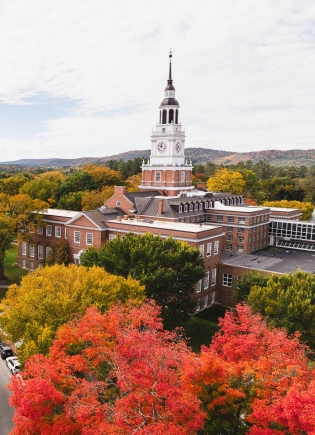 Baker Tower in fall