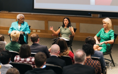 Kavya Nivarthy, Donna Brazile, and Kellyanne Conway
