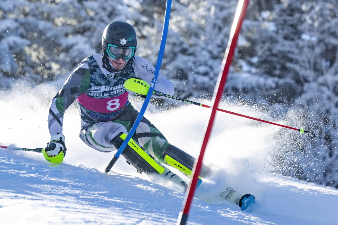 Louis Latulippe '25 skies for Dartmouth