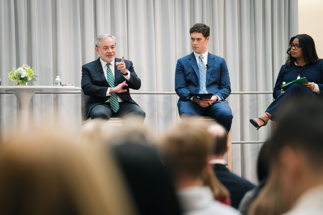 Dan Brouillette, John Coleman, and Fiona Hood