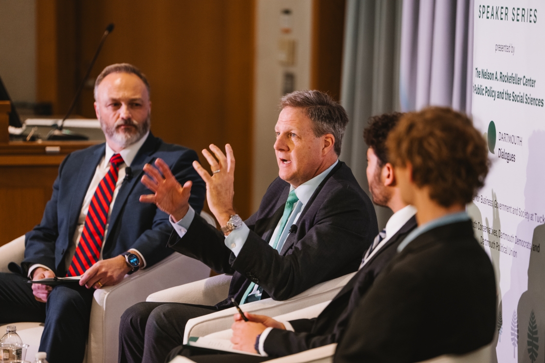 Chris Sununu and event moderators