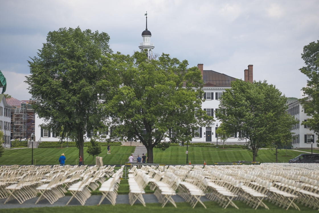 MPG members and EJ Kiefer standing beyond a sea of chairs