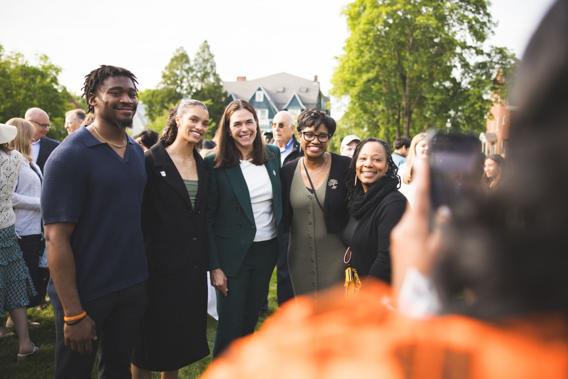 Sian Beilock with Victoria Page and her family