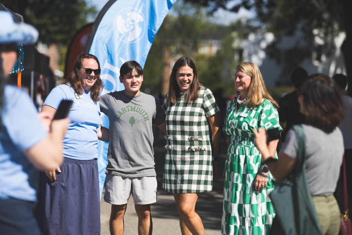 Ryan Beveridge poses with Abigail Neely and President Beilock