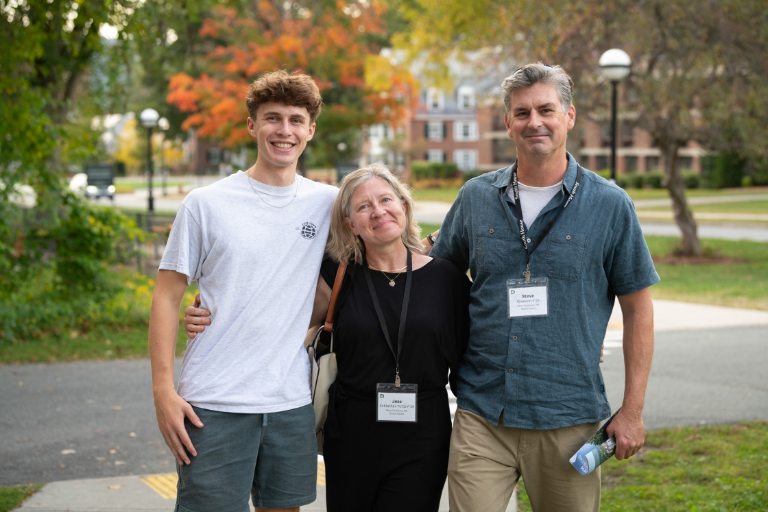 Family posing for a group photo