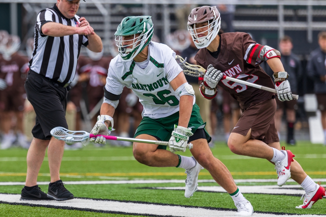 Spencer Reagan playing lacrosse