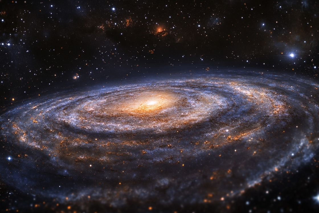 A Midjourney render of deep space