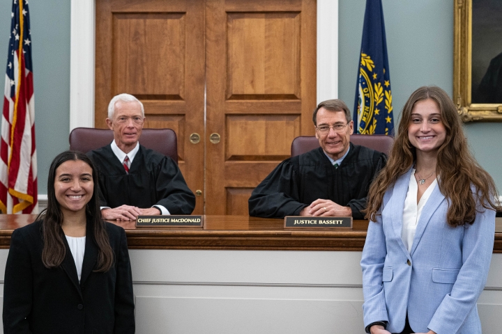 Justices with their student Interns
