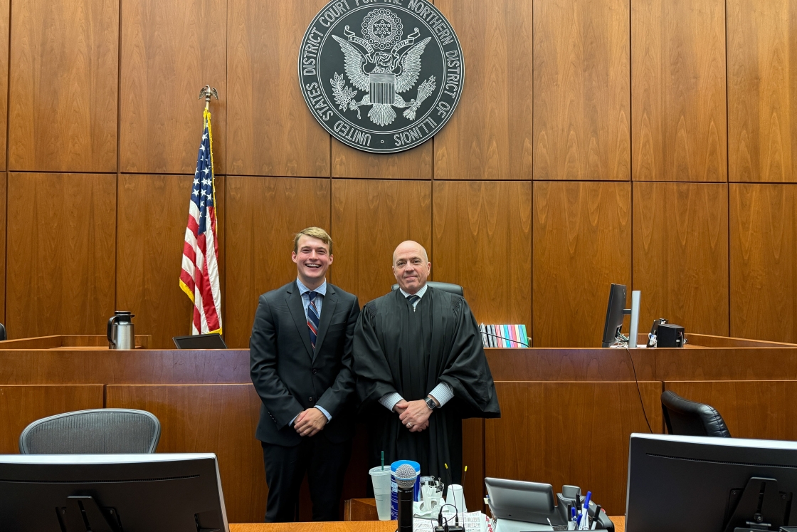 JJ Dega and Judge Jorge Alonso