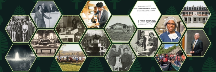 Collage of historic Dartmouth pictures