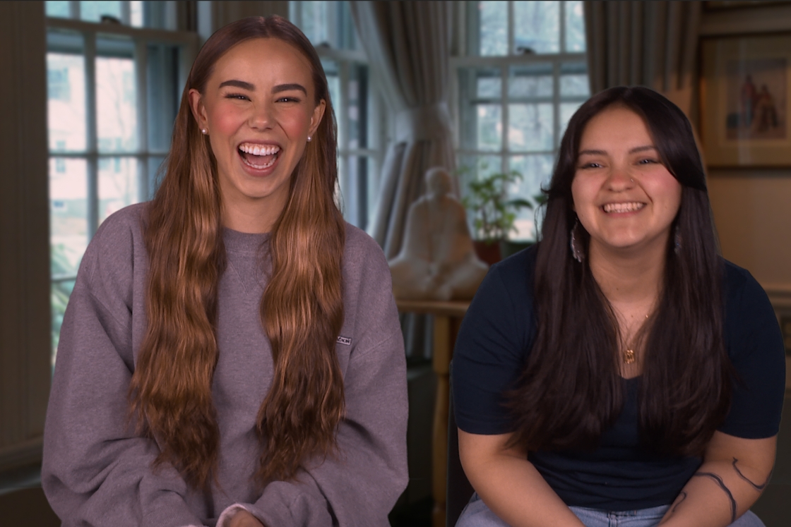 Ahnili Johnson-Jennings and Jessica Meikle