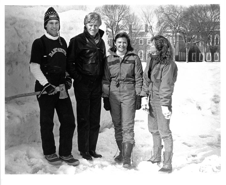 Students with Robert Redford