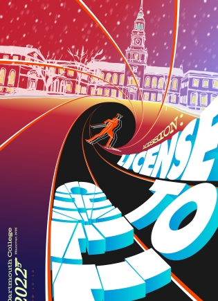 Winter carnival poster: License to Chill 2022