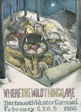 1986 Dartmouth College Winter Carnival poster