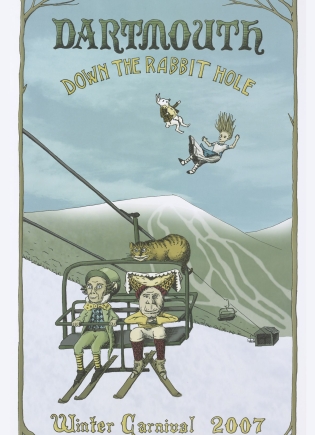 2007 Winter Carnival poster Alice in Wonderland