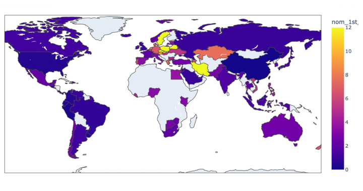 Map of propensity of identity concealment