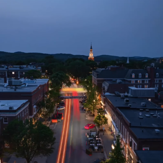 Hanover Main Street at night