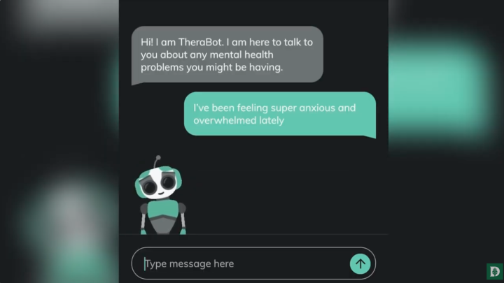 Therabot chats with a person experiencing anxiety